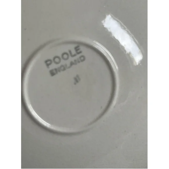 Poole Pottery Set Of 5 Demitasse Espresso Cups Dove Grey Sky Blue England - Picture 5 of 5